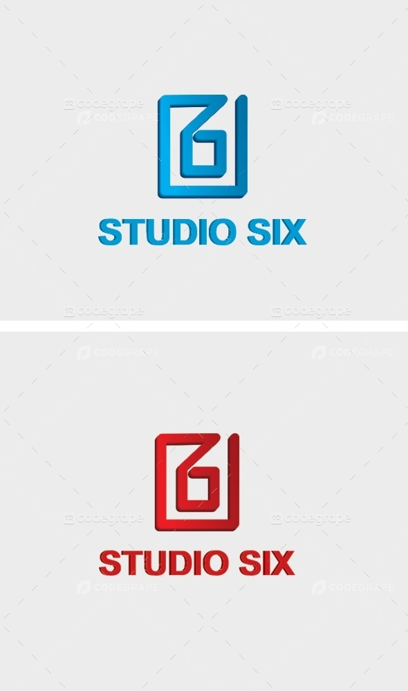 Studio Six 6 Number Logo