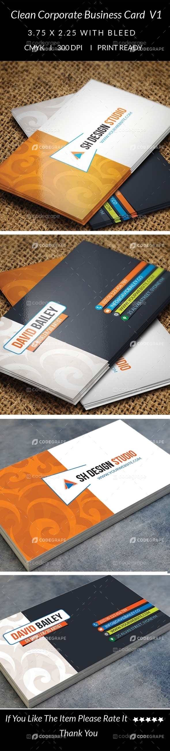 Clean Corporate Business Card V1
