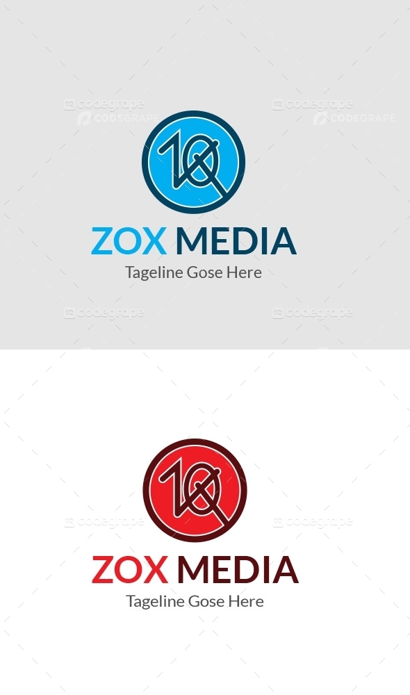 Zox Media Zx Letter logo