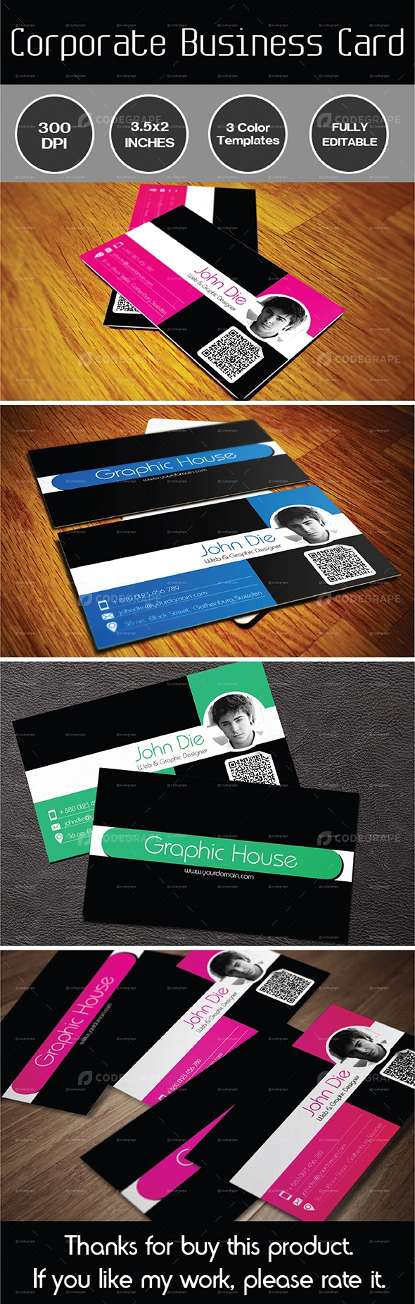 Corporate Business Card - Prints | CodeGrape