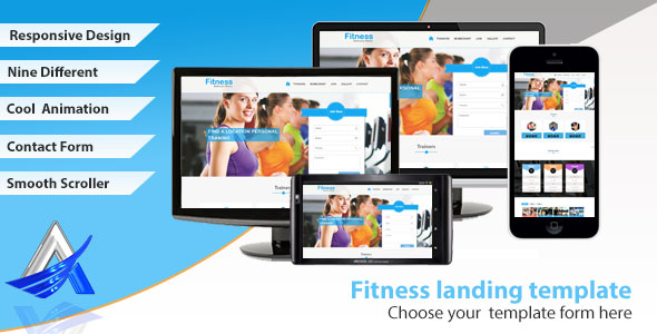 Fitness - One Page Responsive Template