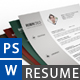 Clean Resume PSD / MS Word