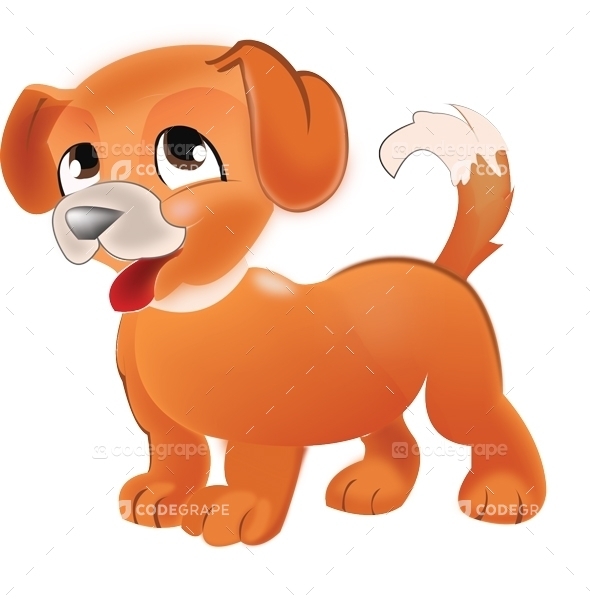 Cute Dog Illustration