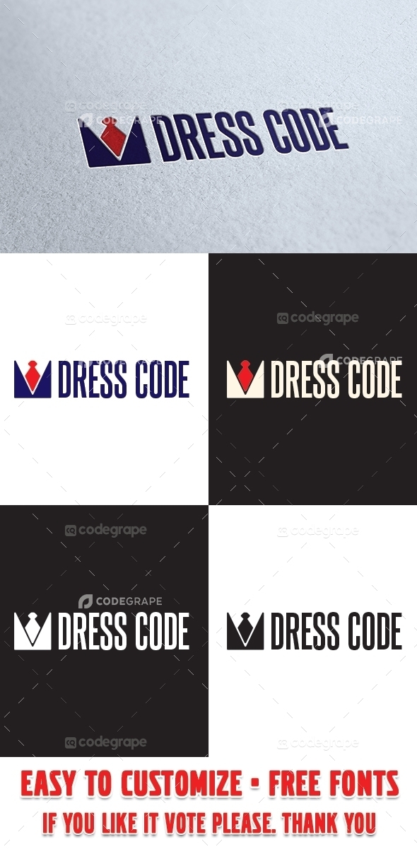 Dress Code Logo Template
