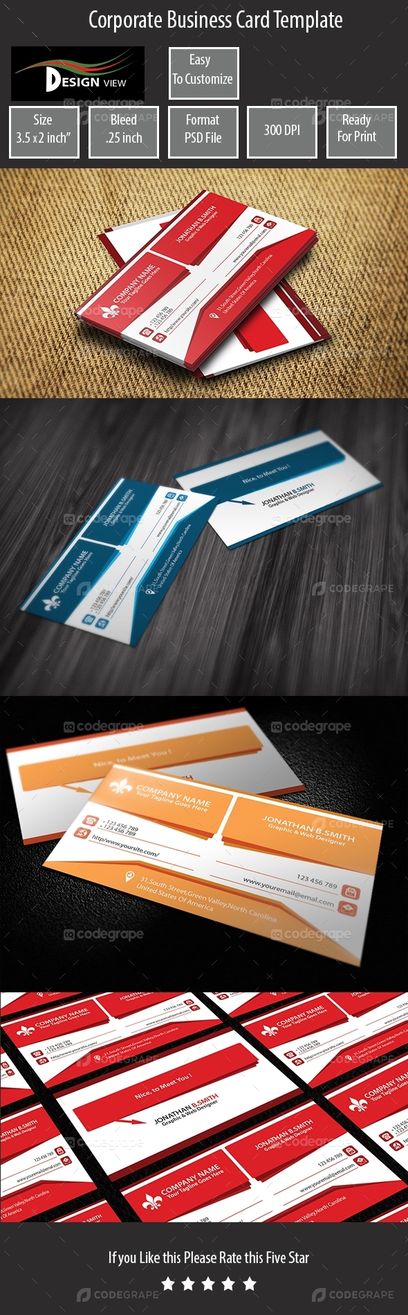 Corporate Business Card Template