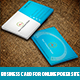 Business Card For Online Poker Site