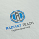 Radiant Teach  R Letter logo