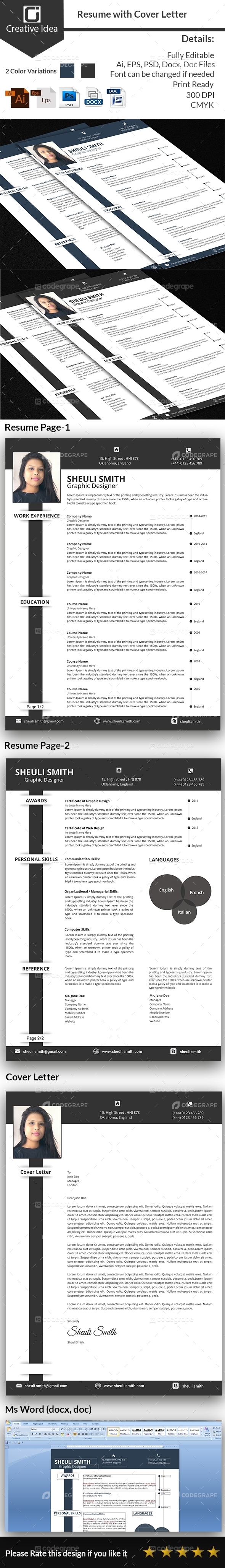 CV/Resume & Cover Letter
