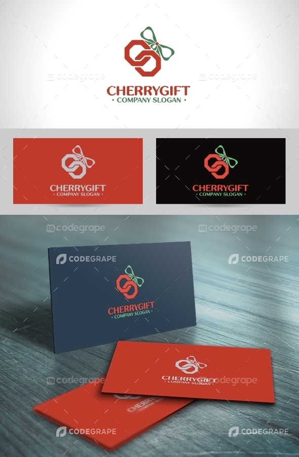 Cherry Gift Logo Template