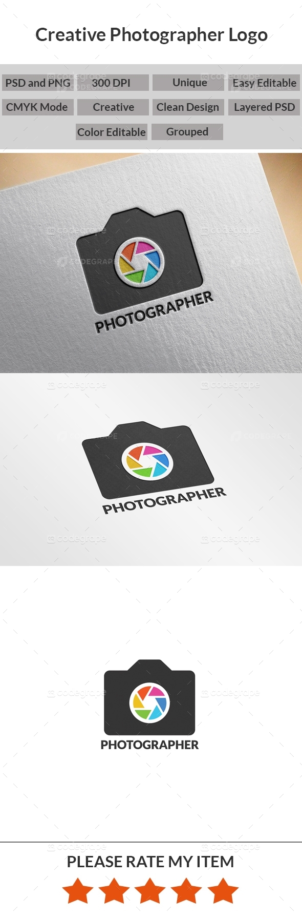 Photographer Logo Template