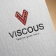 Viscous  V Letter Logo