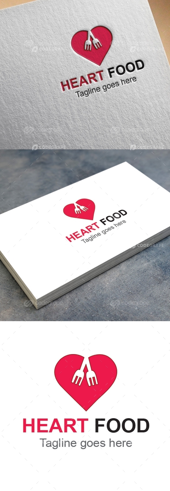 Heart Food Logo