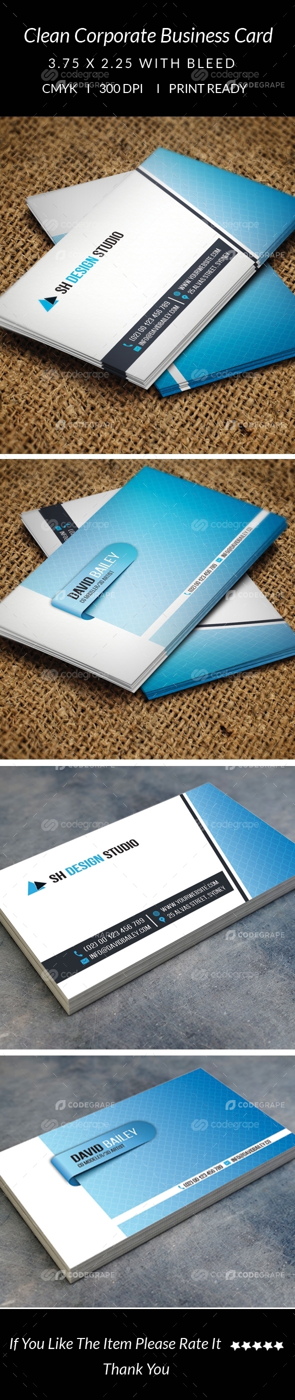 Clean Corporate Business Card v1