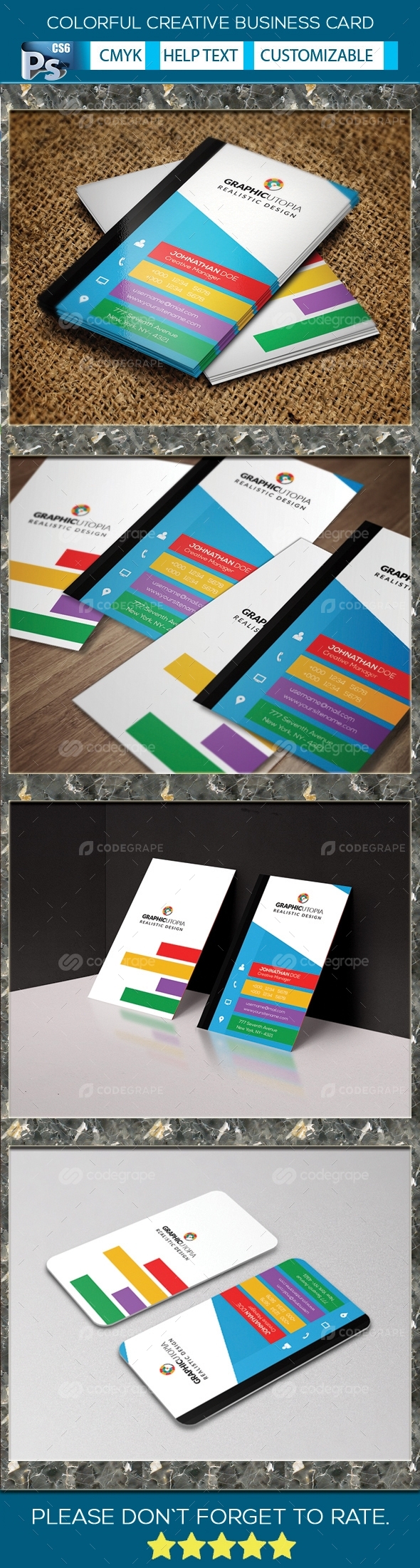 Colorful Creative Business Card