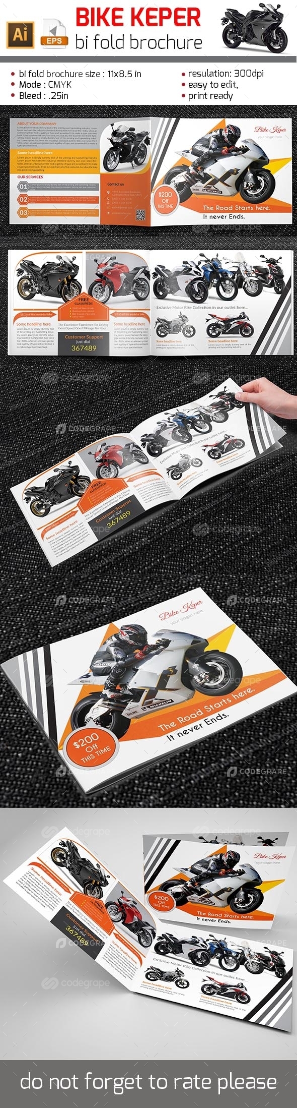 Bike Keper Bi Fold Brochure