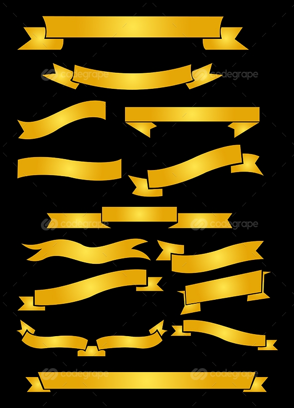 Golden ribbons