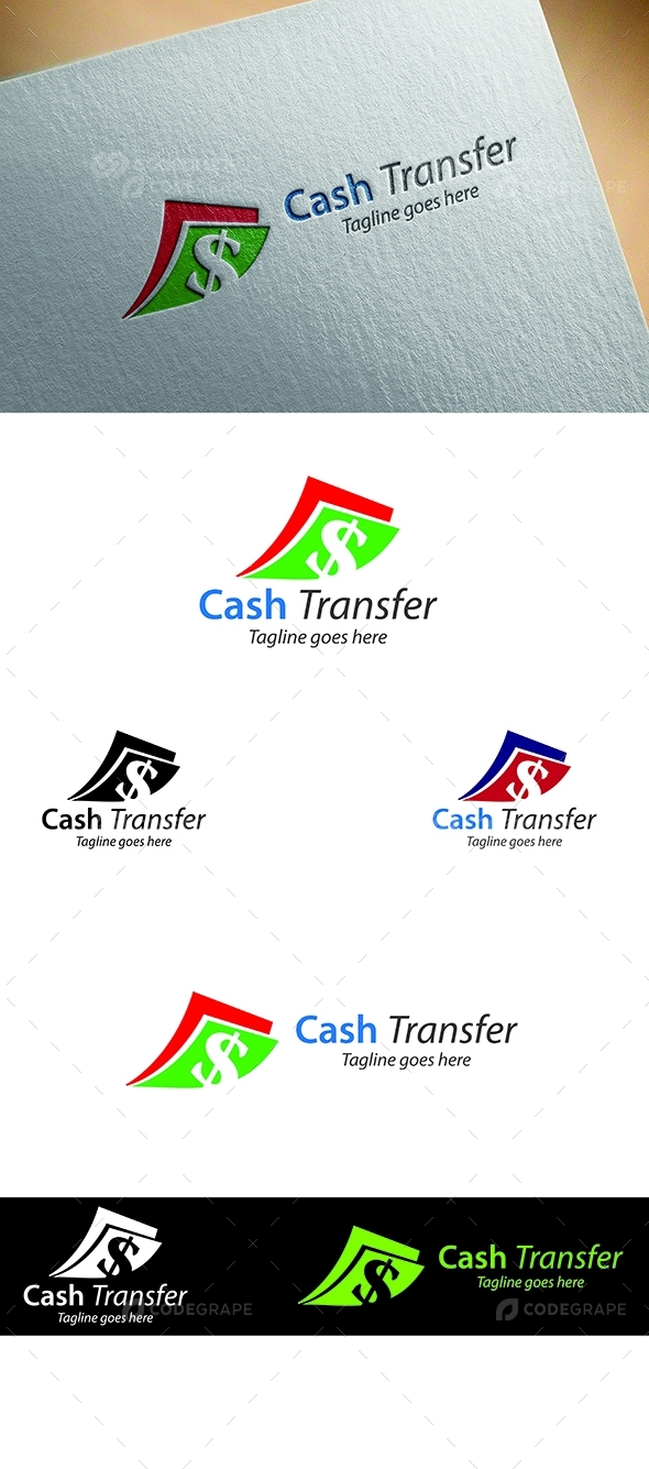 Cash Transfer Logo Template