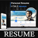 Personal Resume vCard Template