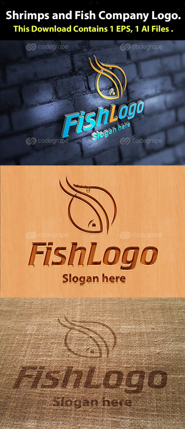 Shrimps and Fish Company Logo