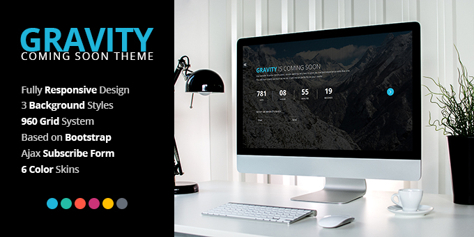 Gravity - Responsive Coming Soon Template
