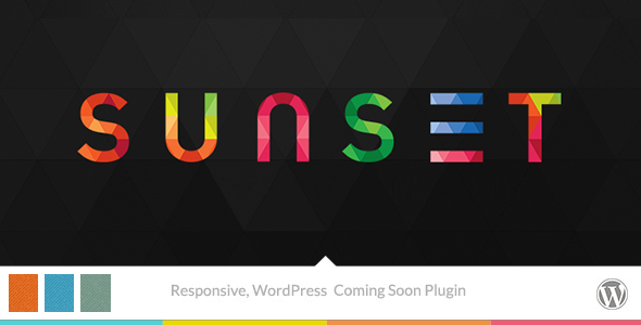 Sunset - Responsive WordPress Coming Soon Plugin