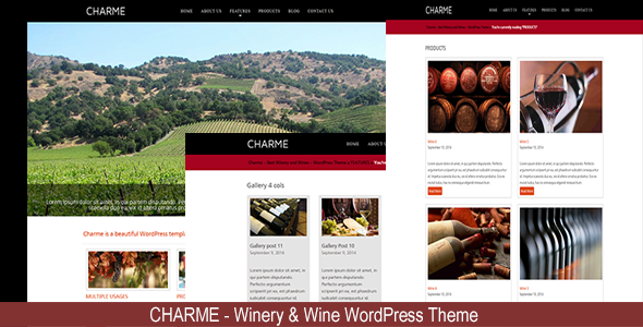 Charme - Winery and Wines Wordpress Theme
