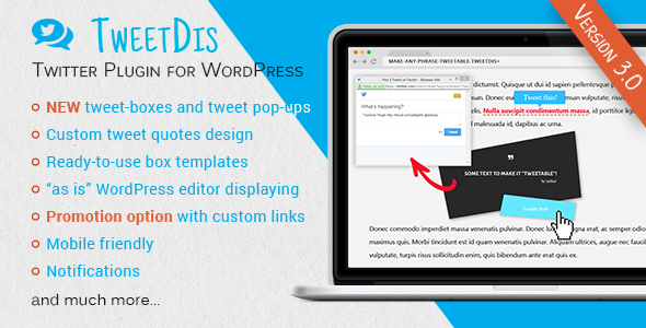 TweetDis Wordpress Twitter Plugin