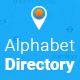 Alphabet Directory and Listings PSD Template