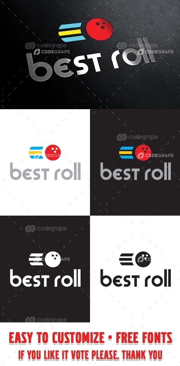 Best Roll Logo Template