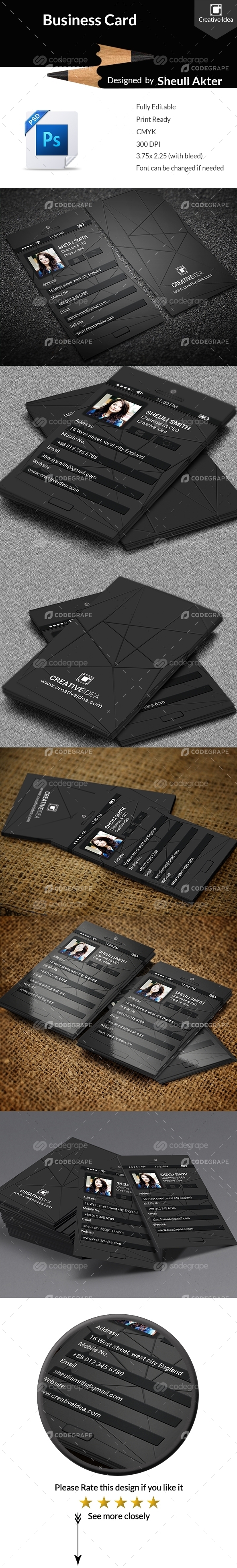 Phone Style Business Card