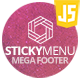 StickyMenu - Responsive Mega Footer Navigation