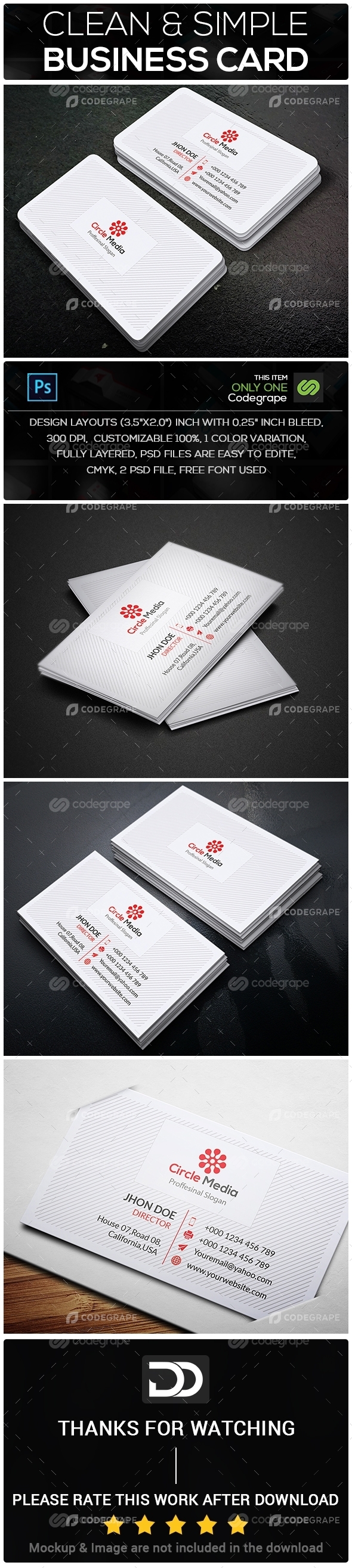 Clean & Simple Business Card