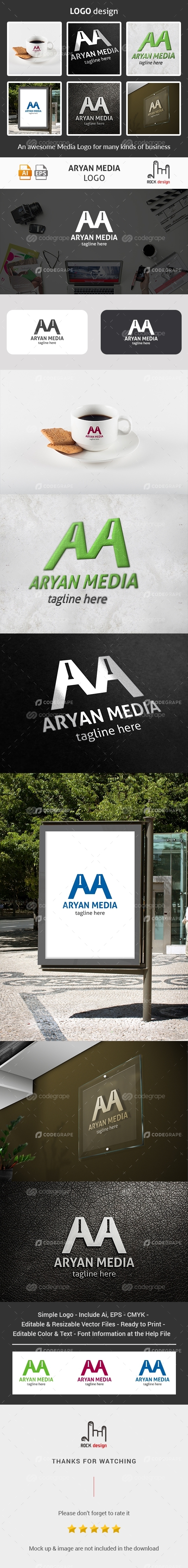 Aryan Media Logo
