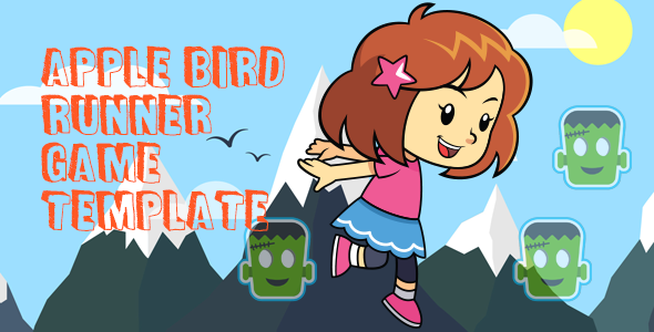 Apple Bird Runner - Corona Game Template
