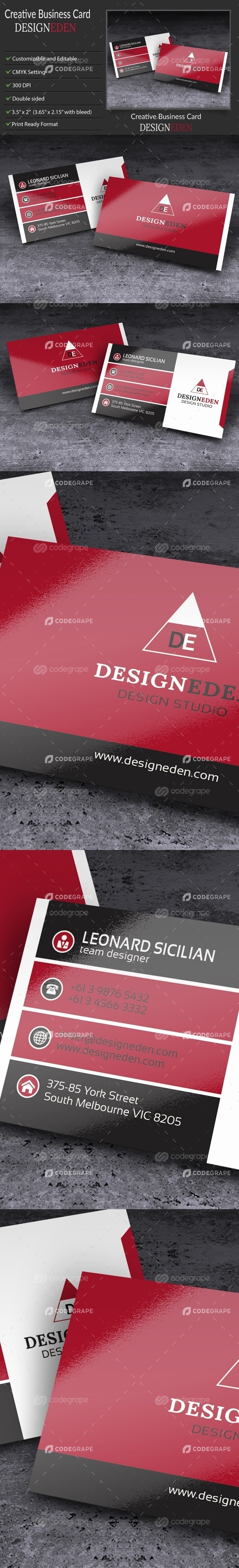 Modern Creative Business Card - DesignEden
