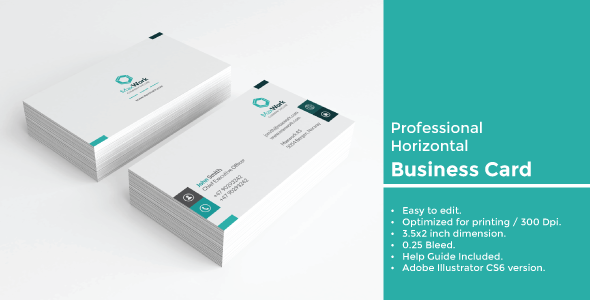 Horizontal Business Card