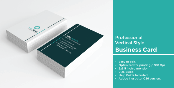 Vertical Business Card