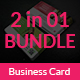 Photography Business Card Bundle 2 in 1