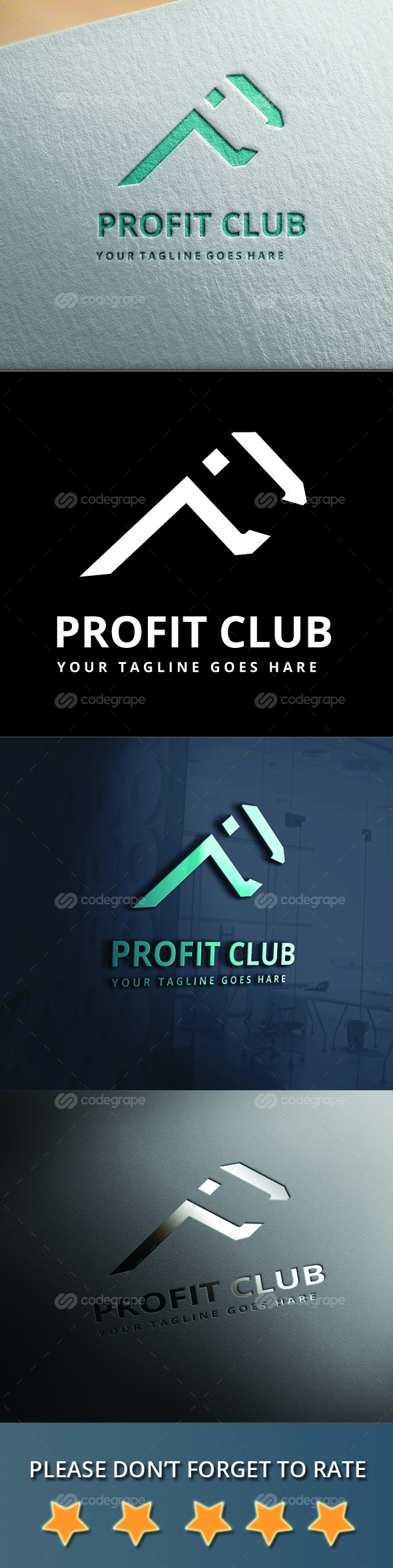 Profit Club P Latter Logo