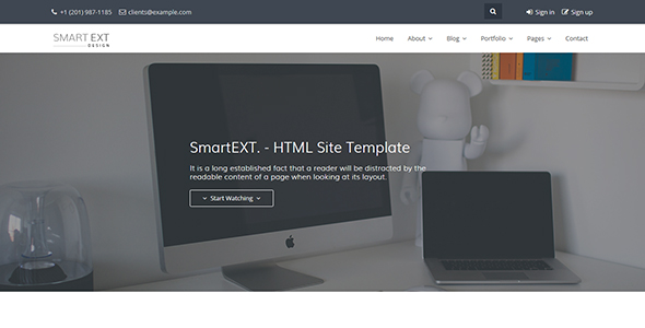 SmartEXT - Responsive HTML Site Template