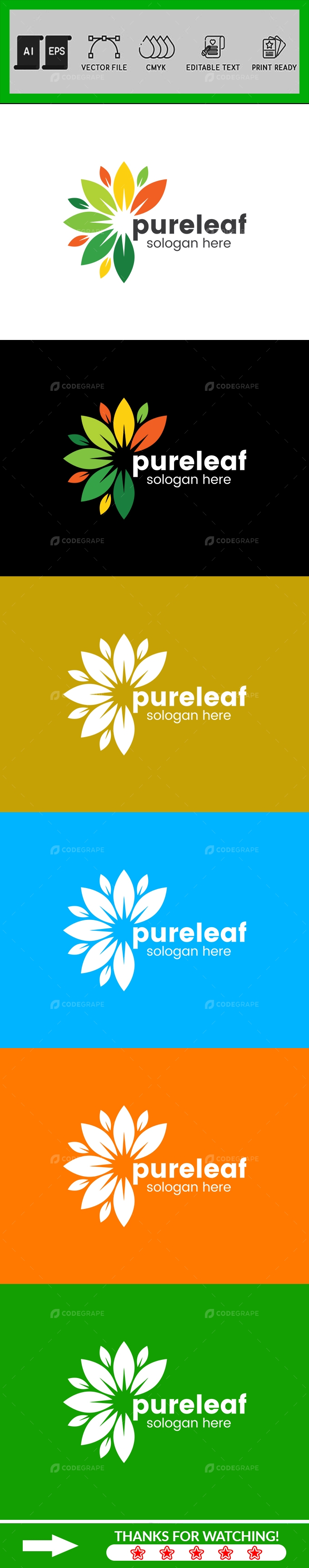 Leaf Logo Design Template