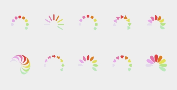 Rainbow Spinner Loader - SVG Animation