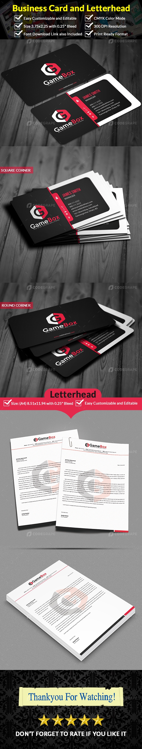 Business Card and Letterhead