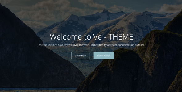 Ve-Theme - Responsive Multipurpose HTML Site Template