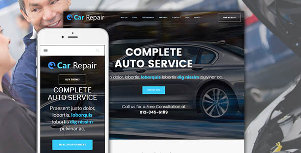 Car Repair - Auto Repair Wordpress Theme