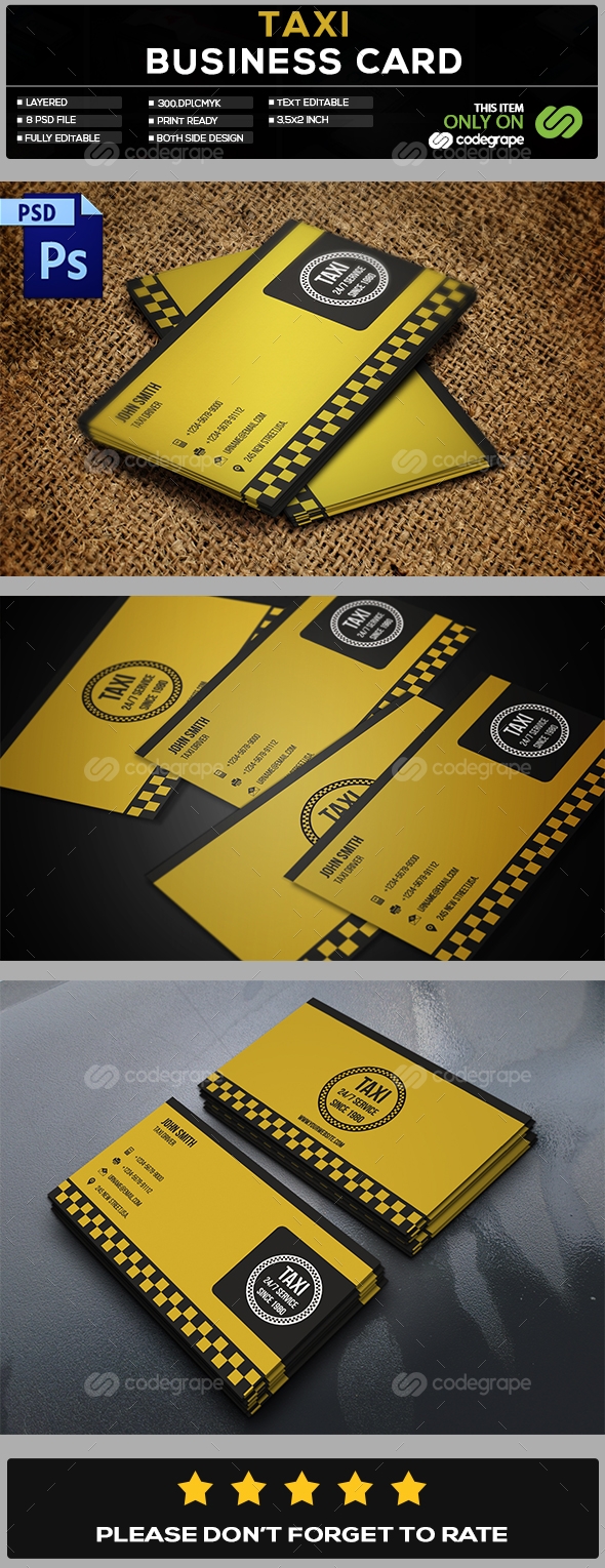 Taxi Business Card