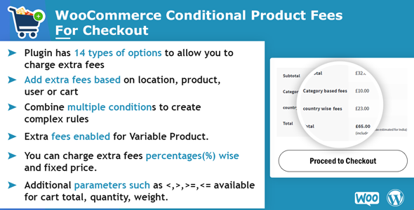 WooCommerce Conditional Product Fees For Checkout