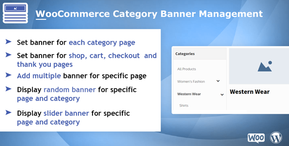 Woocommerce Category Banner Management