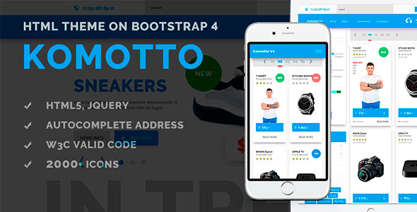 Komotto - eCommerce Bootstrap 4