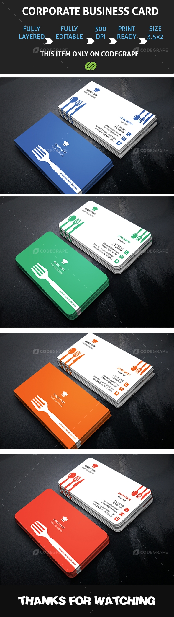 Chef Business Card